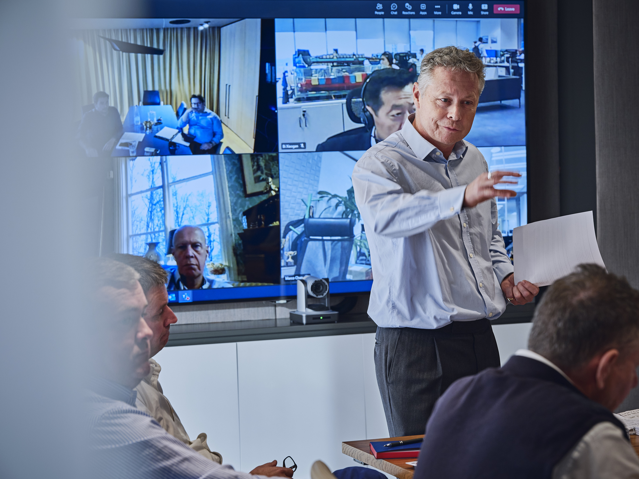 Clarksons Employee presenting in a meeting