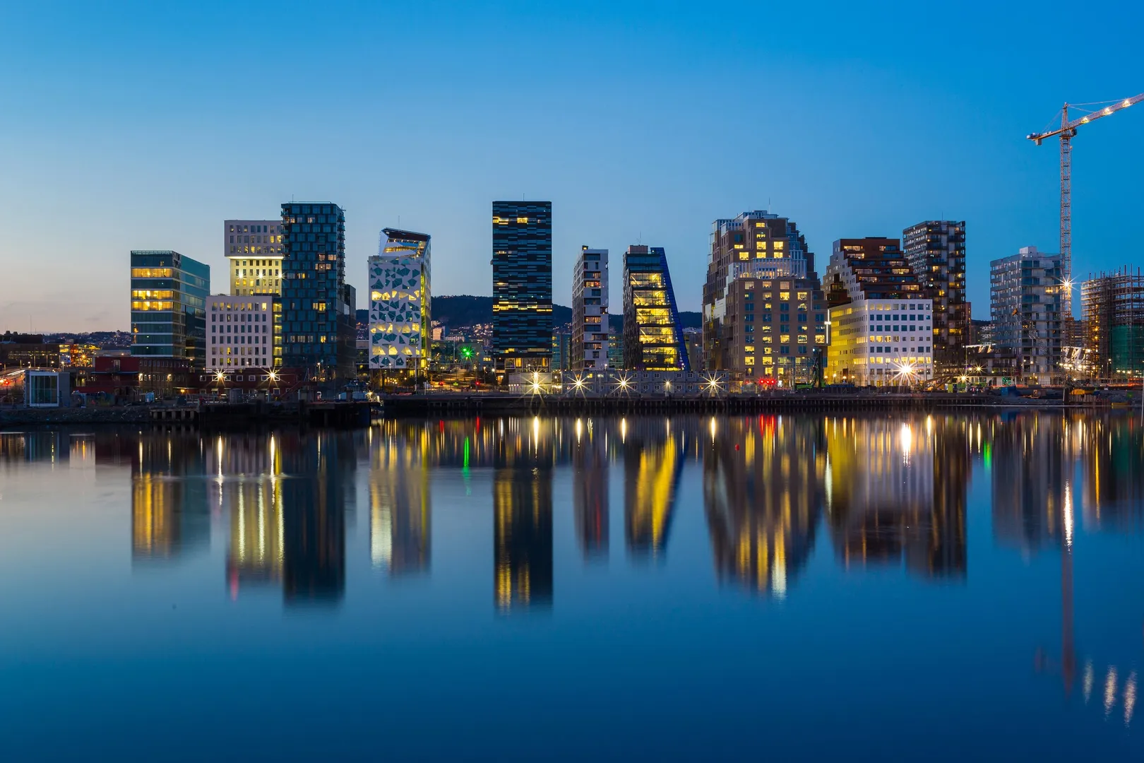 Oslo waterfront and city skyline