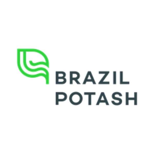 Logo for Brazil Potash in green and black.