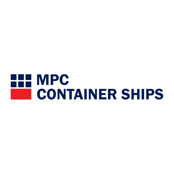 MPC Container Ships logo with blue and red elements.